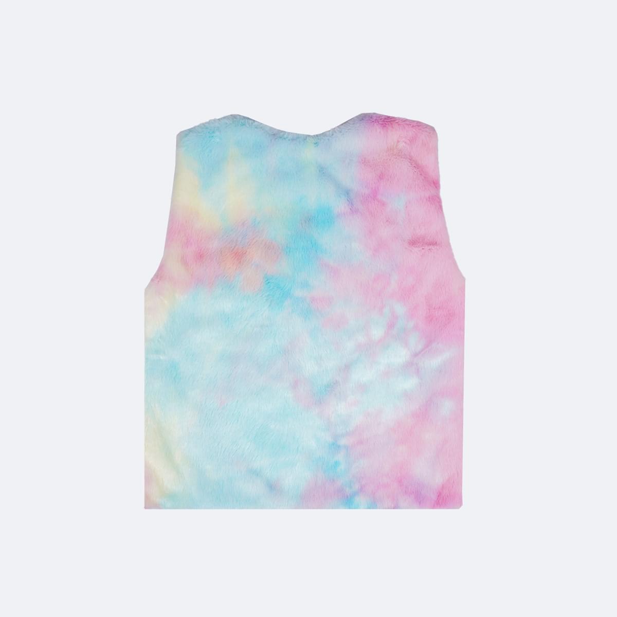 Colete Feminino Pampili Pelúcia Tie Dye