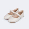 Sapatilha Infantil Pampili Super Fofura Tira Off White
