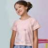 Camiseta Infantil Pampili com Gatinho em Strass Rosa
