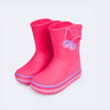 Bota Galocha Infantil Pampili Glee Borboleta Pink