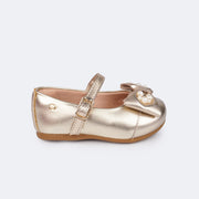 Sapato Infantil Pampili Mini Angel Pérola Dourado - sapato infantil feminino