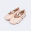 Sapatilha Infantil Pampili Vanilla Verniz Nude Cream