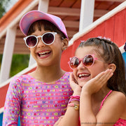 Óculos de Sol Infantil Feminino Acetato Branco
