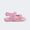 Sandália Infantil Feminina Mavie Velcro Rosa