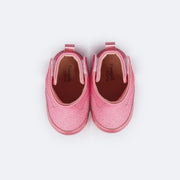 Bota de Bebê Pampili Nina Glitter Rosa Claro - bota rosa para bebê
