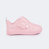 Tênis Infantil Feminino Yumi Fecho Laço Rosa