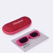Óculos de Sol Infantil KidSplash! Proteção UV Retrô Pink - óculos com caixinha