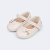 Sapato de Bebê Pampili Nina Mini Laço Nude