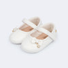 Sapato de Bebê Pampili Nina Mini Laço Branco
