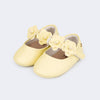 Sapato de Bebê Pampili Nina com Flores Amarelo
