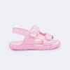 Sandália Papete Infantil Pampili Bia Borboleta Rosa Claro