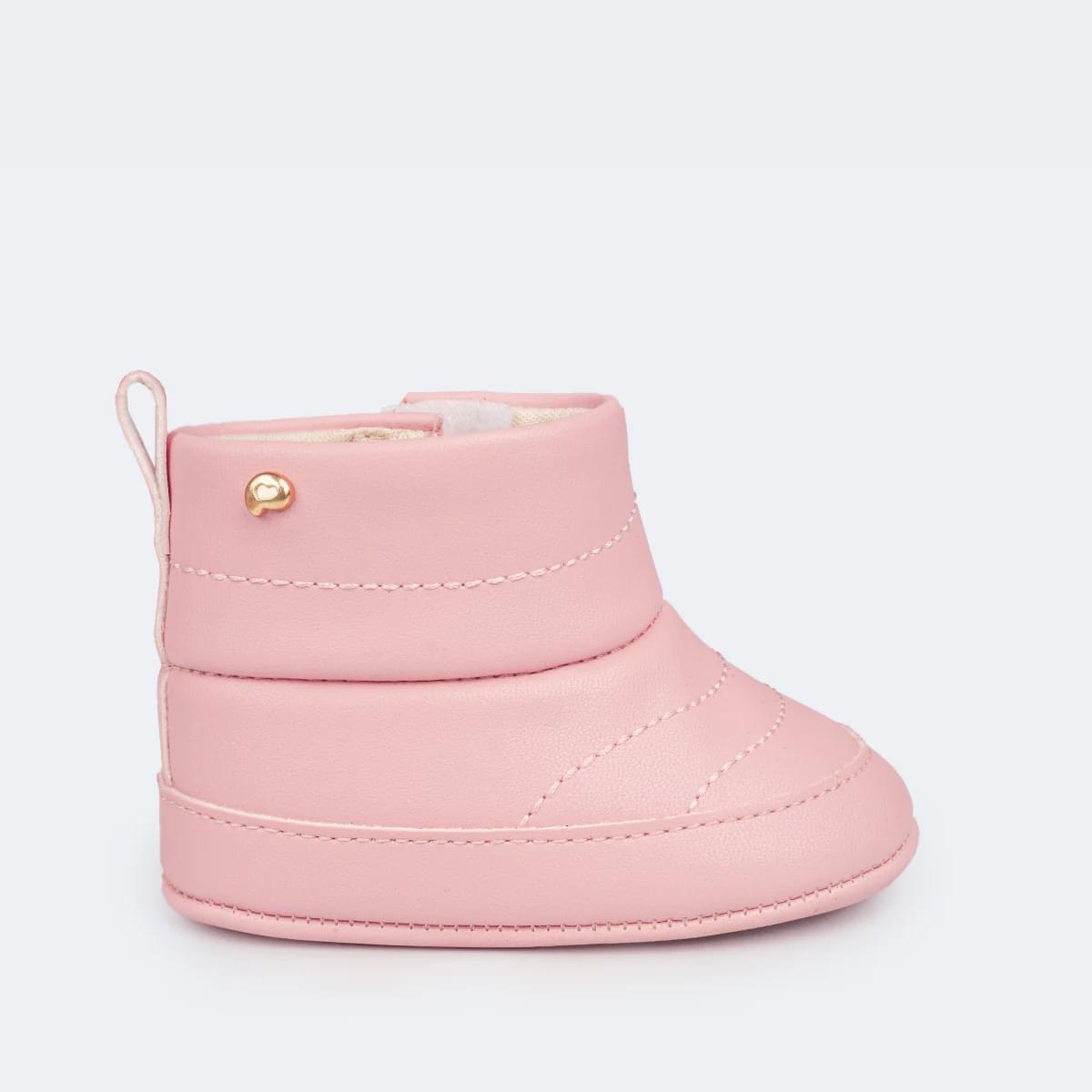 Bota de Bebê Pampili Nina Rosa Claro