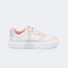 Tênis Infantil Feminino XT 25 com Chaveiro Branco Cream