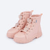 Bota Coturno Infantil Feminina Lucky Coração Rosa