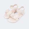 Sandália Infantil Feminina Mavie Duplo Laço Nude
