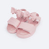 Sandália Infantil Pampili Lili Laço Removível Rosa Glacê