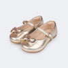 Sapato Infantil Pampili Angel com Laço Dourado