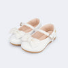 Sapato Infantil Pampili Angel Pérolas Branco