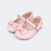 Sapato Infantil Pampili Angel com Laço Rosa Claro