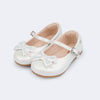 Sapatilha Infantil Pampili Mini Angel  Irisé Branca