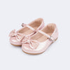 Sapatilha Infantil Pampili Mini Angel Perolada Laço Rose