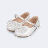 Sapatilha Infantil Pampili Mini Angel Perolada Laço Branca