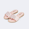 Chinelo Infantil Pampili Cherrie Tachas Espelhadas Rosa Novo