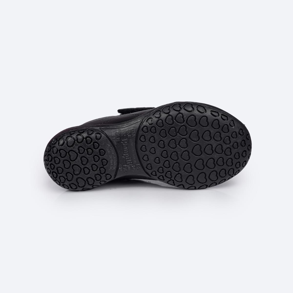 Tênis Escolar Infantil Pampili Honey Escolar Preto - Vem com Pulseira Porta Moedas - solado antiderrapante