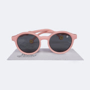 Óculos de Sol Infantil Flexível KidSplash! Proteção UV Redondo Rosa Claro - óculos de sol flexível