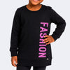 Blusa Infantil Pampili Moletinho Fashion Preta