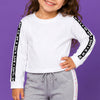 Blusa Moletom Infantil Pampili Love Off White