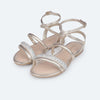 Sandália Infantil Pampili Cherrie Strass Square Dourada