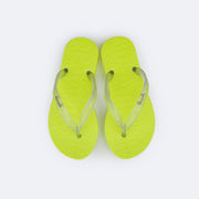 Chinelo Infantil Pampili Love Amarelo Neon - Vem com necessaire!