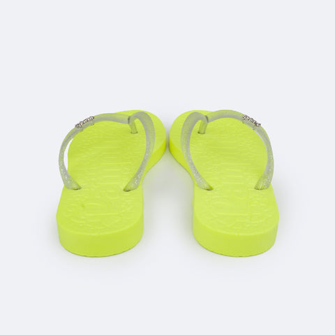 Chinelo Infantil Pampili Love Amarelo Neon - Vem com necessaire!