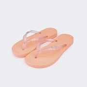 Chinelo Infantil Pampili Love Laranja Neon