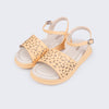 Sandália Infantil Feminina Flower Flores Pessêgo