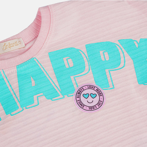 Conjunto Infantil Infanti Emoji Be Happy