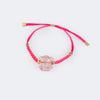 Pulseira Infantil Pampili Ursinho Macramê Pink