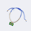 Pulseira Infantil Pampili Brasil Azul