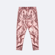 Calça Legging Infantil Pampili Holográfica Rose - costas da calça