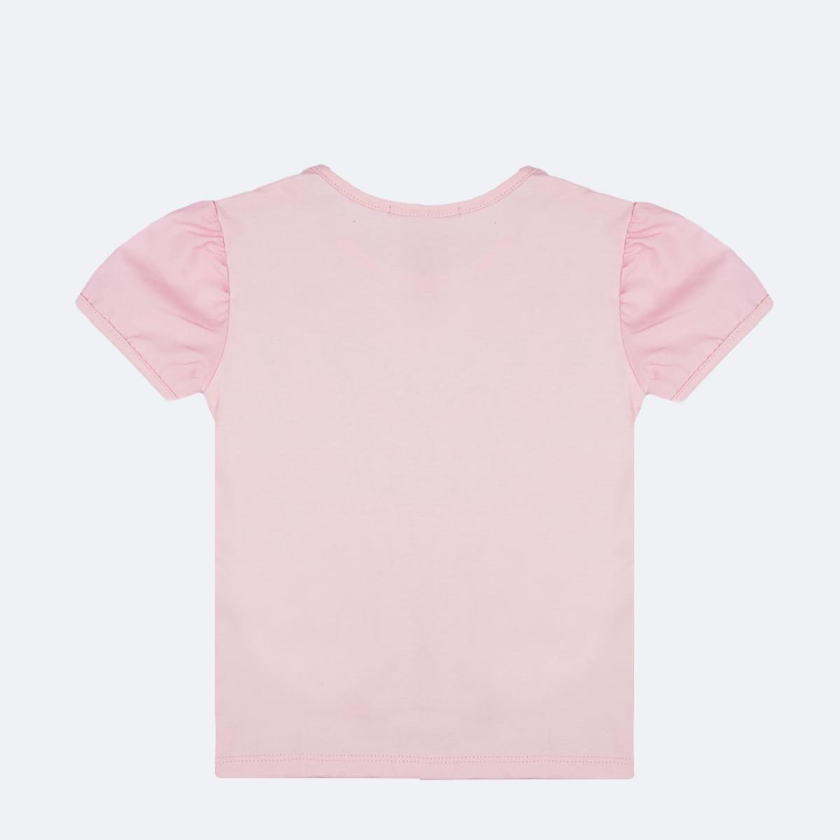 Camiseta Infantil Pampili Borboleta com Strass Rosa