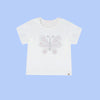 Camiseta Infantil Pampili  Borboleta com Strass Off White
