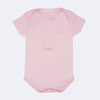 Body de Bebê Pampili Coração e Strass Rosa