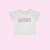 Camiseta Infantil Feminina Artsy Off White
