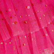 Saia Infantil Pampili Babados em Tule Pink