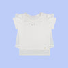 Camiseta Infantil Pampili Assimétrica Off White