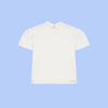 Camiseta Infantil Pampili Gola Redonda com Pérolas Off White