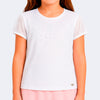 Camiseta Infantil Pampili Tela Strass Branca