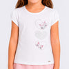 Camiseta Infantil Pampili Unicórnio Strass Off White