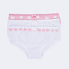 Kit Calcinha Infantil Feminina Pets Branca